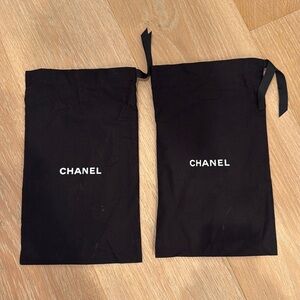 Chanel canvas dust/shoe bags